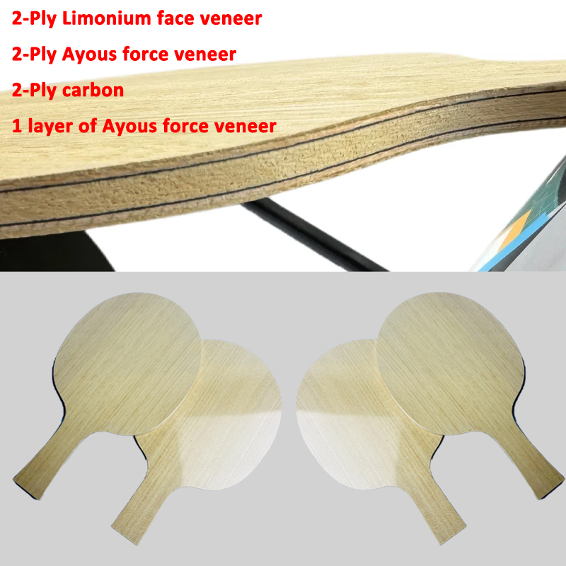 Xu Xin Table Tennis - Table Tennis Blade with Limonium-Spruce-Ayous Layers
