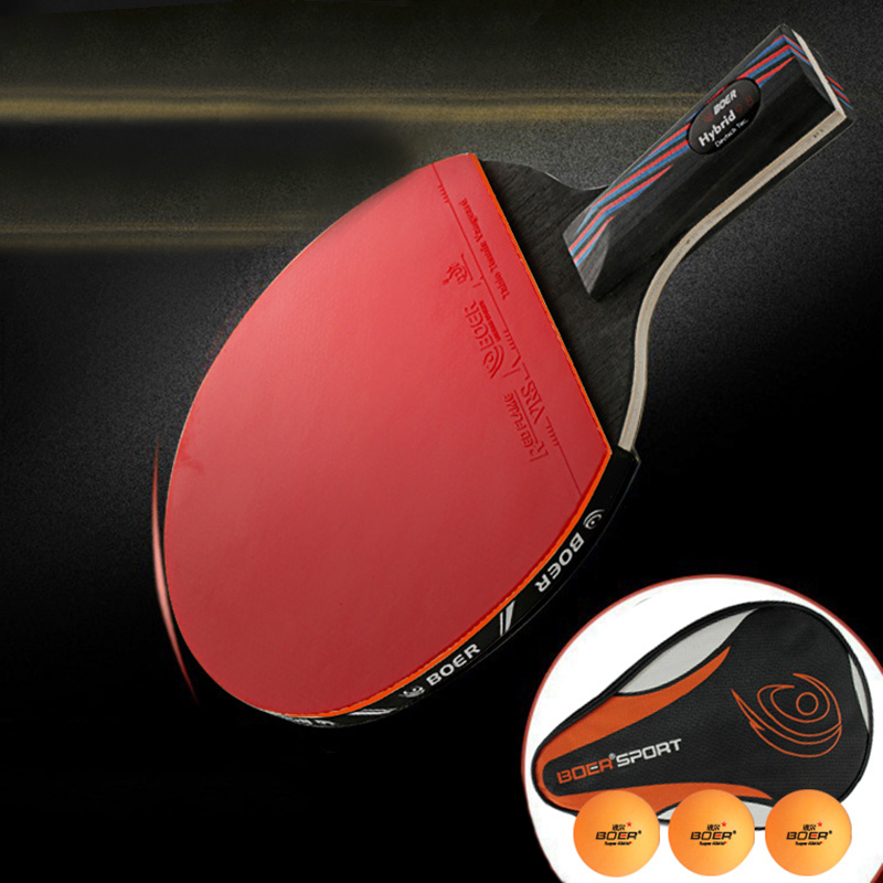 BOER 7 Layers Table Tennis Rac - Forehand Training Ball recension och pris