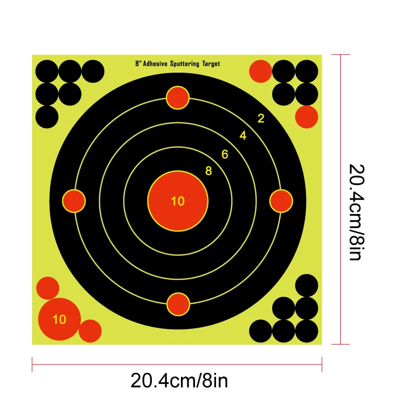 10/20/50pcs 8inch Shooting Tar - Practice Target Board recension och pris
