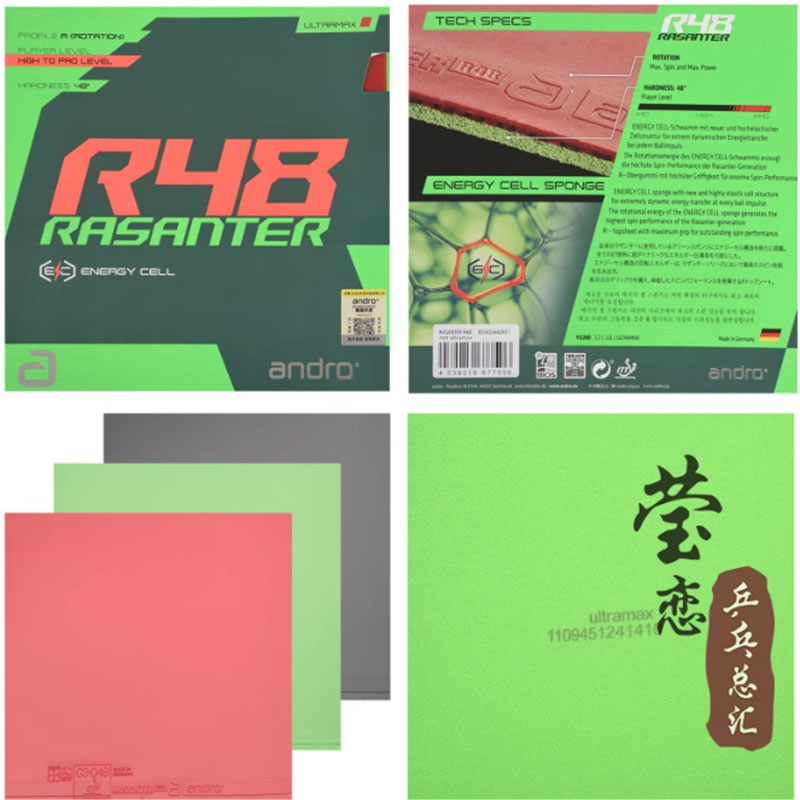 Andro Rasanter R45 47 50 C45 4 - Table Tennis Market recension och pris