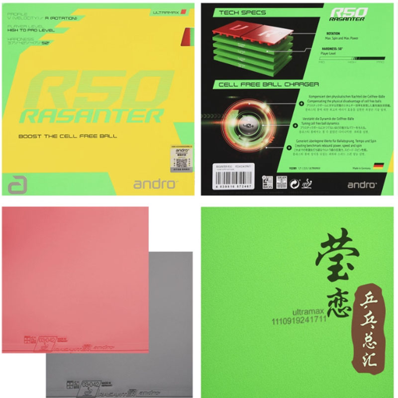 Andro Rasanter R45 47 50 C45 4 - Table Tennis Market recension och pris