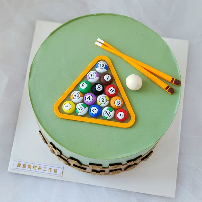 Billiard Cake Birthday Decorat - Table Tennis Market recension och pris