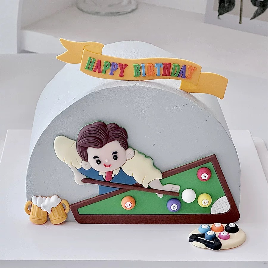 Billiard Cake Birthday Decorat - Table Tennis Market recension och pris