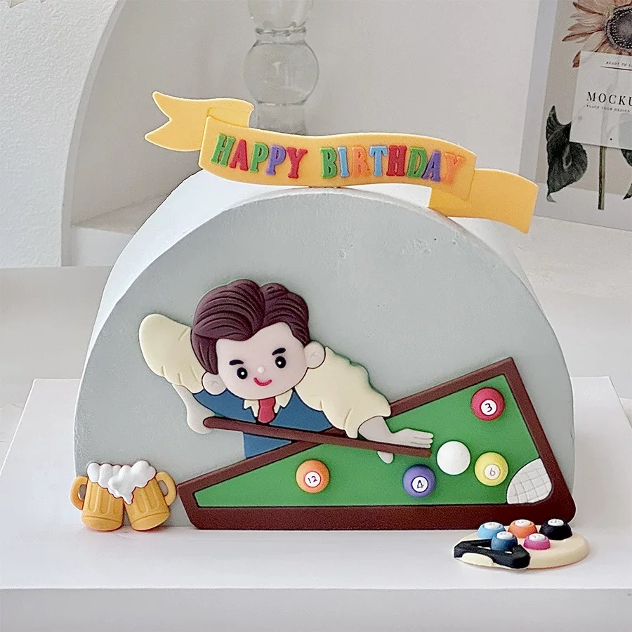 Billiard Cake Birthday Decorat - Table Tennis Market recension och pris