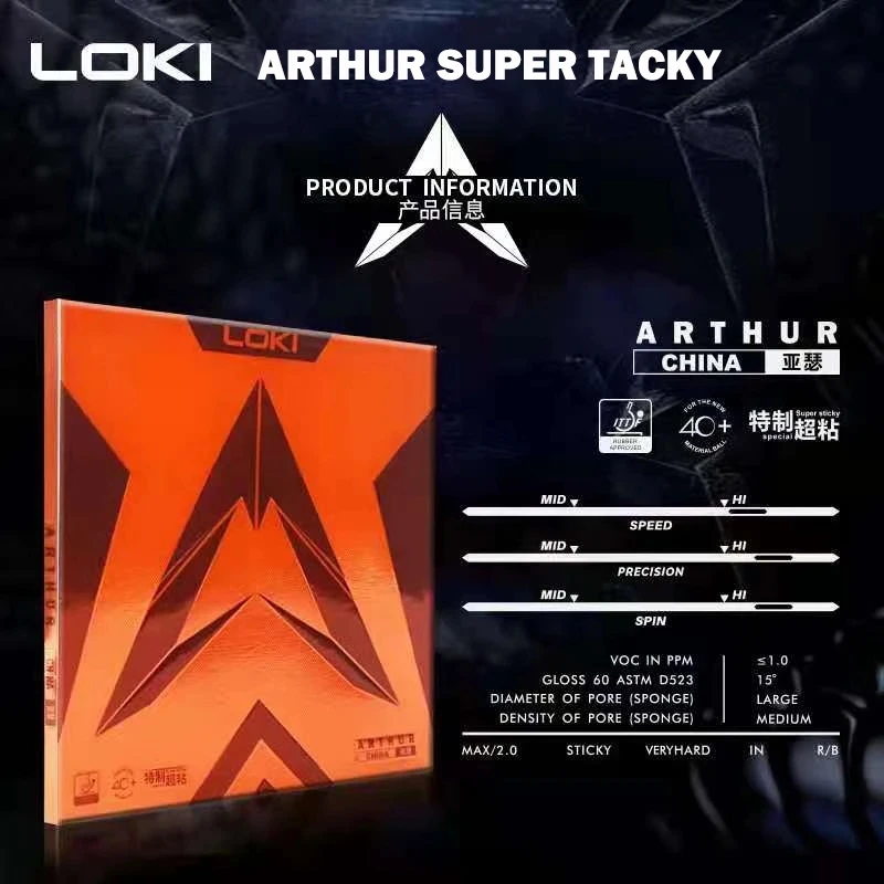 Original LOKI ARTHUR Europe/As - Table Tennis Market recension och pris