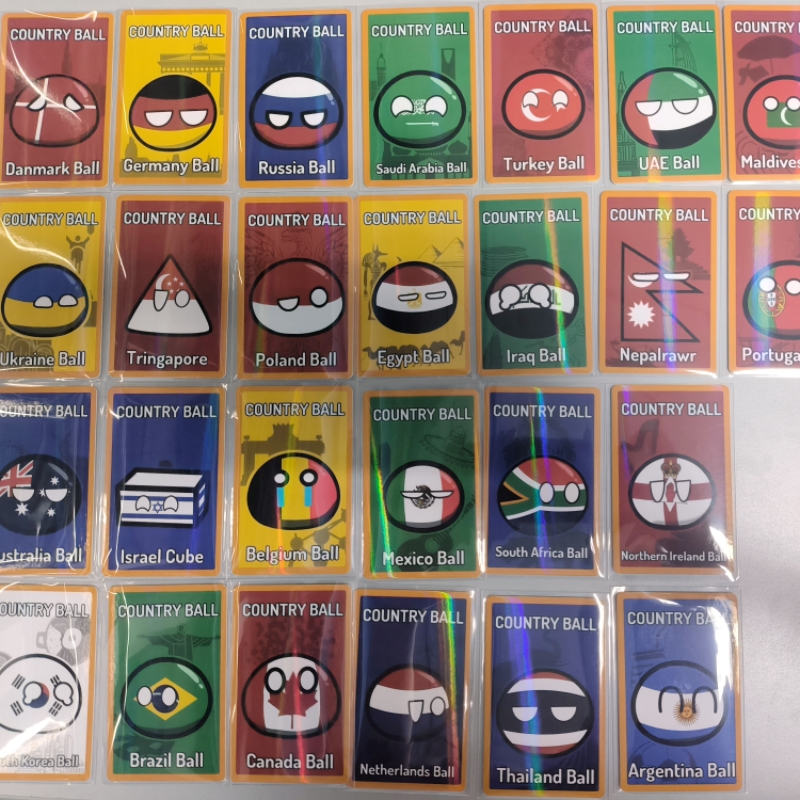 5pcs Countryballs Card Doll UK - Table Tennis France recension och pris