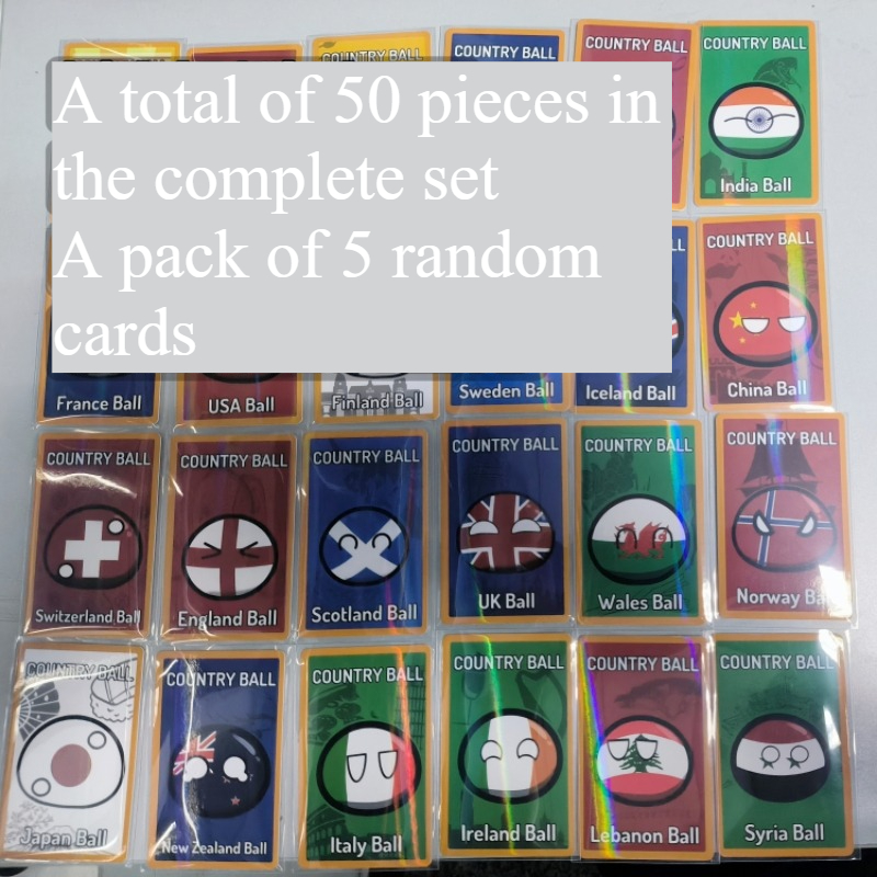 5pcs Countryballs Card Doll UK - Table Tennis France recension och pris